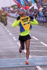 Yared Hagos finishing the BUPA Great North Run.